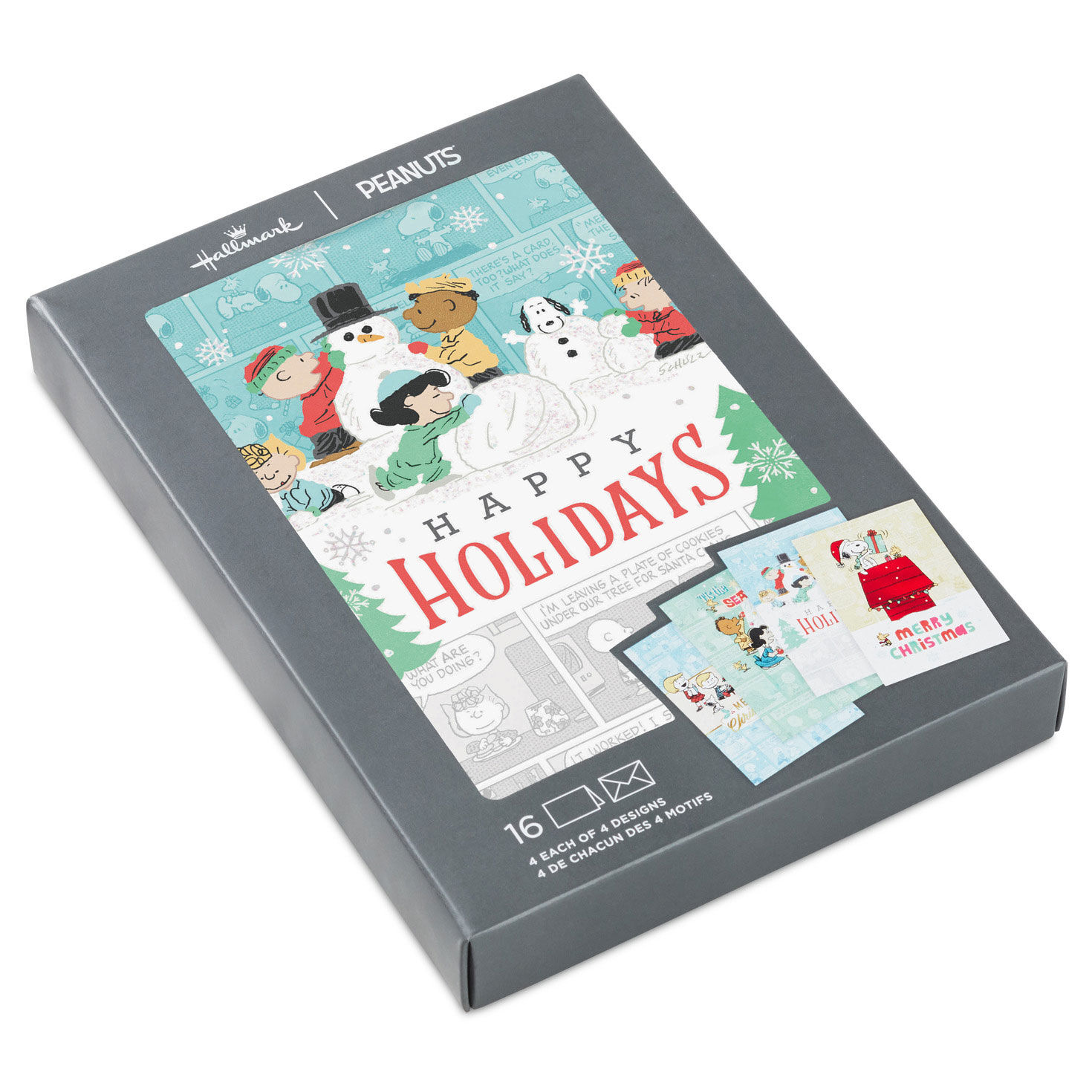 Peanuts&reg; Nostalgic Wishes Assorted Boxed Christmas Cards, Pack of 16, , large image number 2