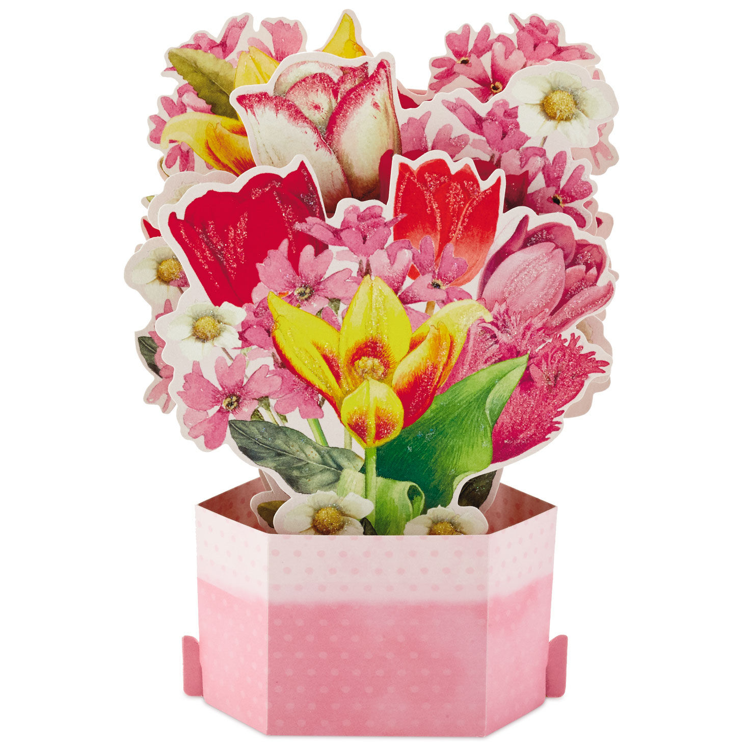 Marjolein Bastin Flower Bouquet 3D Pop-Up Mother's Day Card card back image number 2