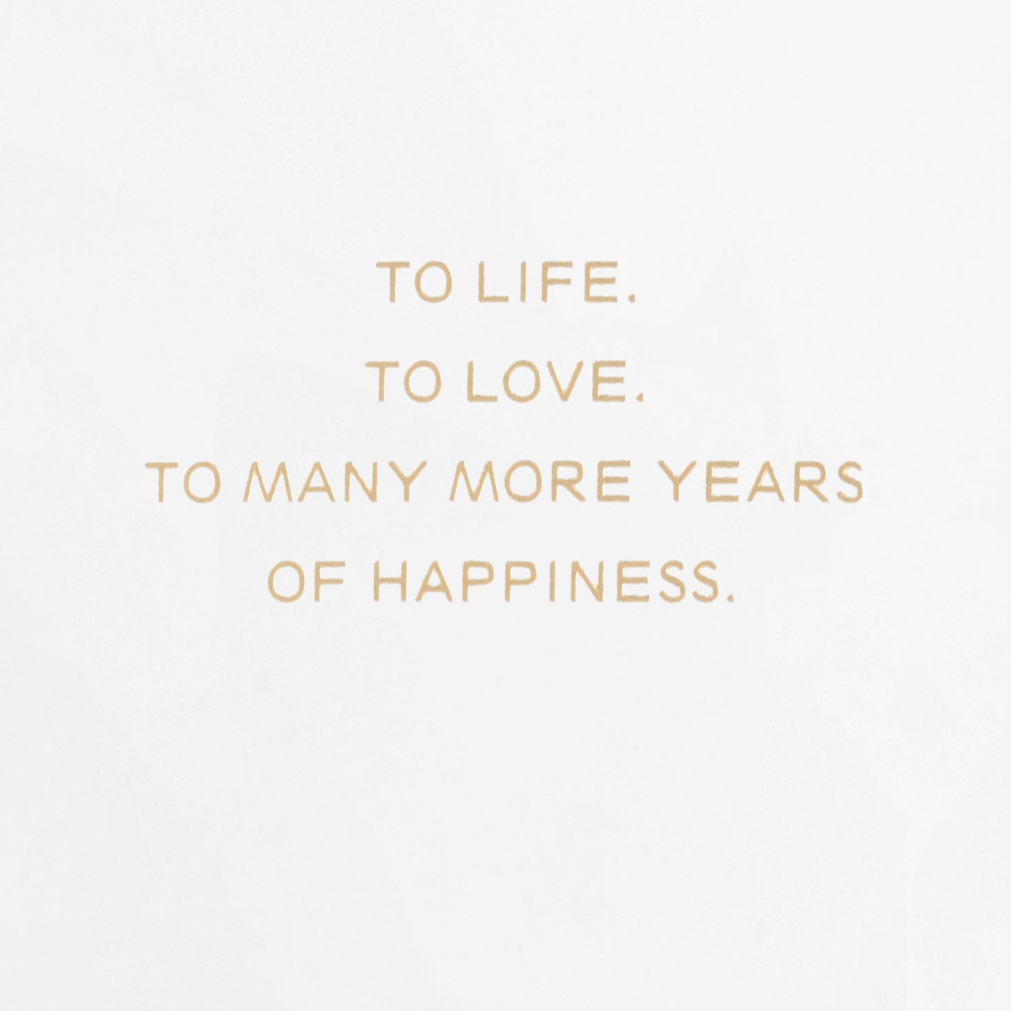 To Life and Love Art Deco Anniversary Card Sentiment  image number 2