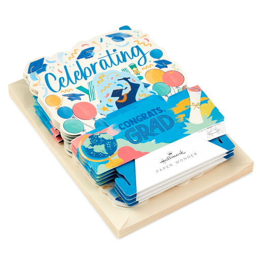 Celebrating You 3D Pop-Up Graduation Cards, Pack of 8, 