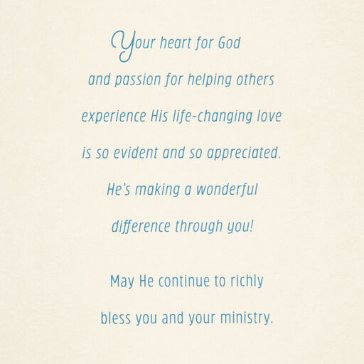 Minister Pastor Appreciation Cards Hallmark