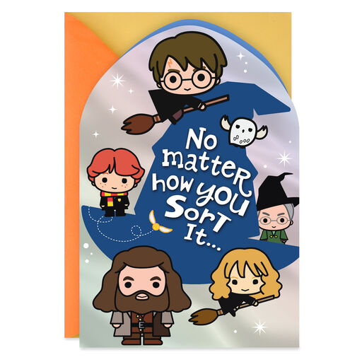 Harry Potter™ Amazing Kid Sorting Hat Birthday Card, 