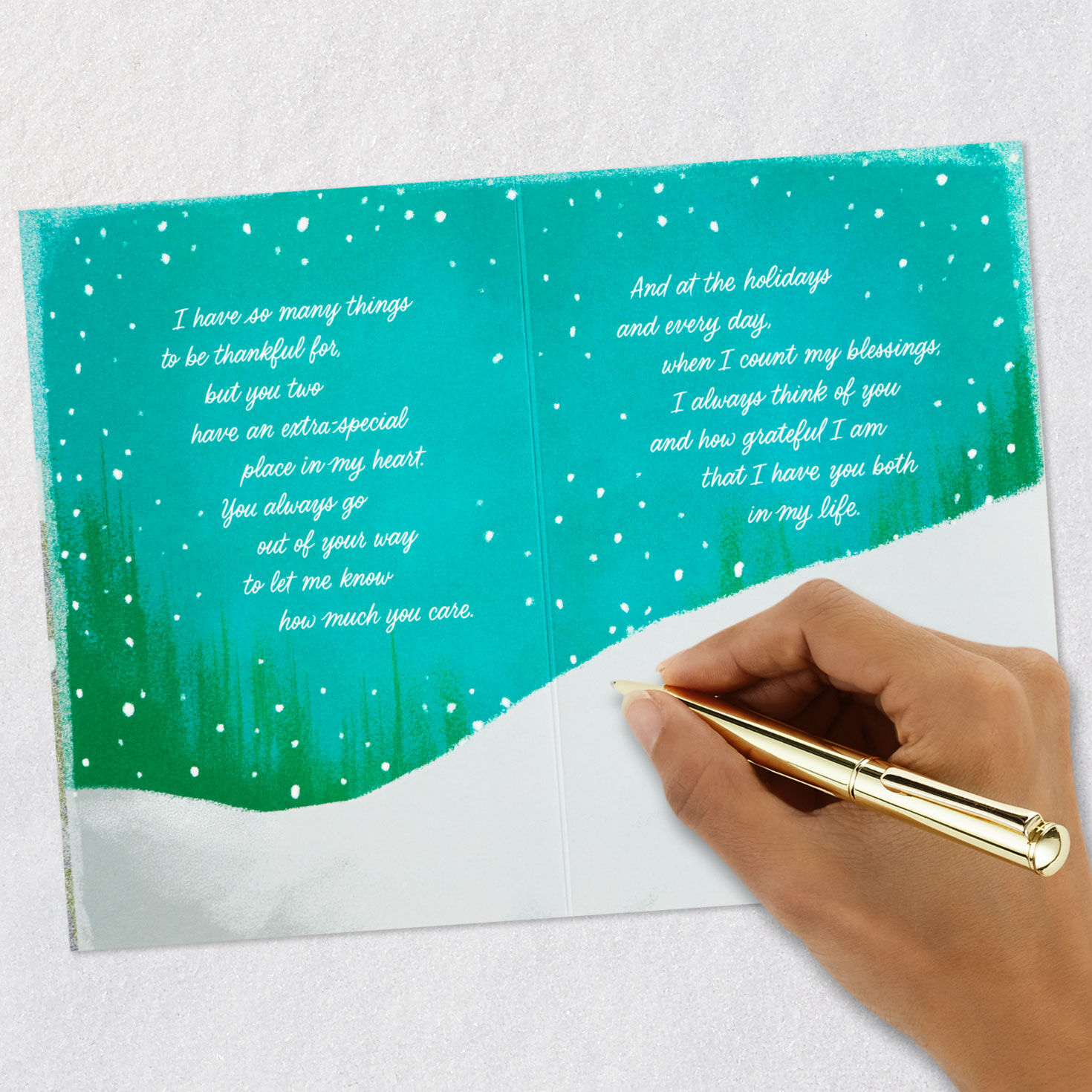 Cardinals Christmas Card for Daughter and Son-in-Law signing card image number 7