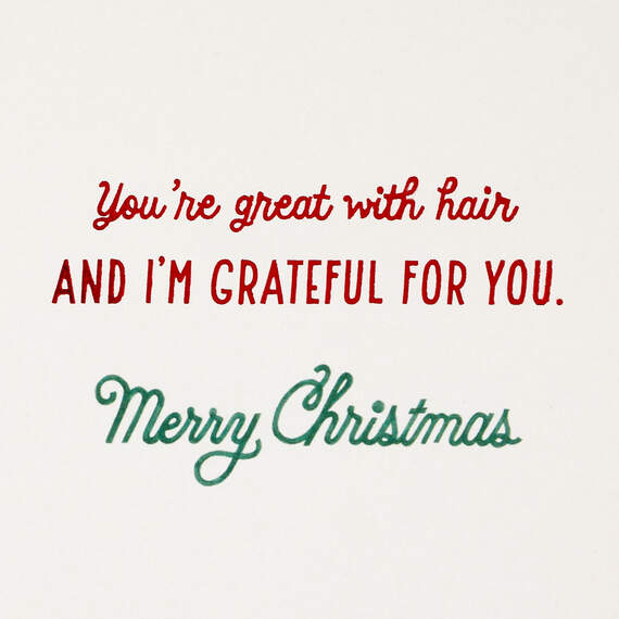 Thanking You in Style Christmas Card for Hairstylist, , large image number 2