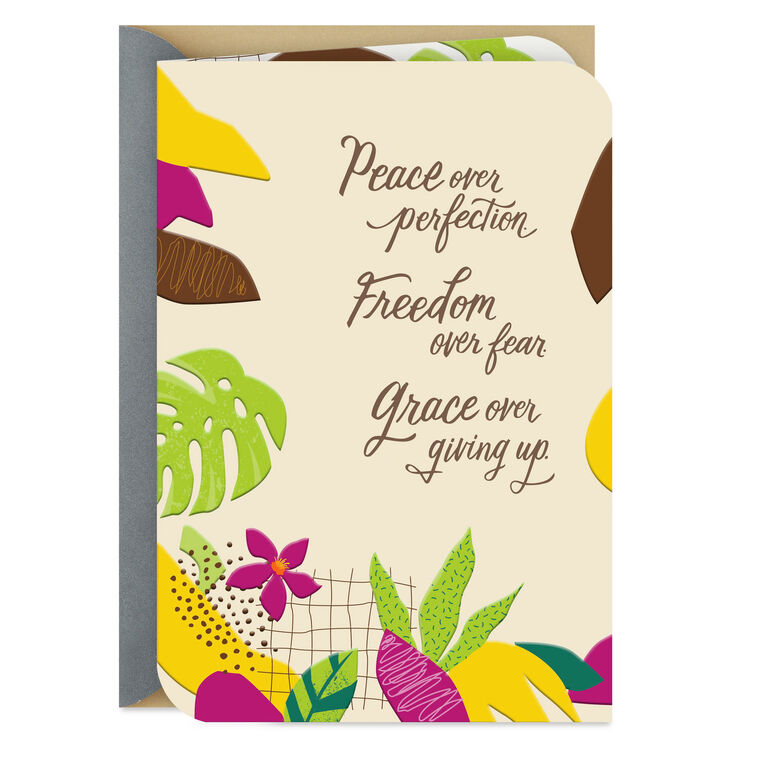 Peace, Freedom, Grace Encouragement Card