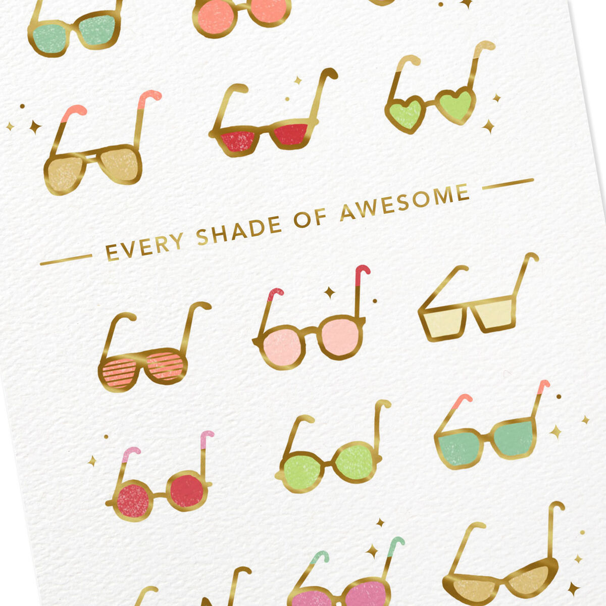 Sunglasses Every Shade of Awesome Birthday Card Greeting Cards Hallmark