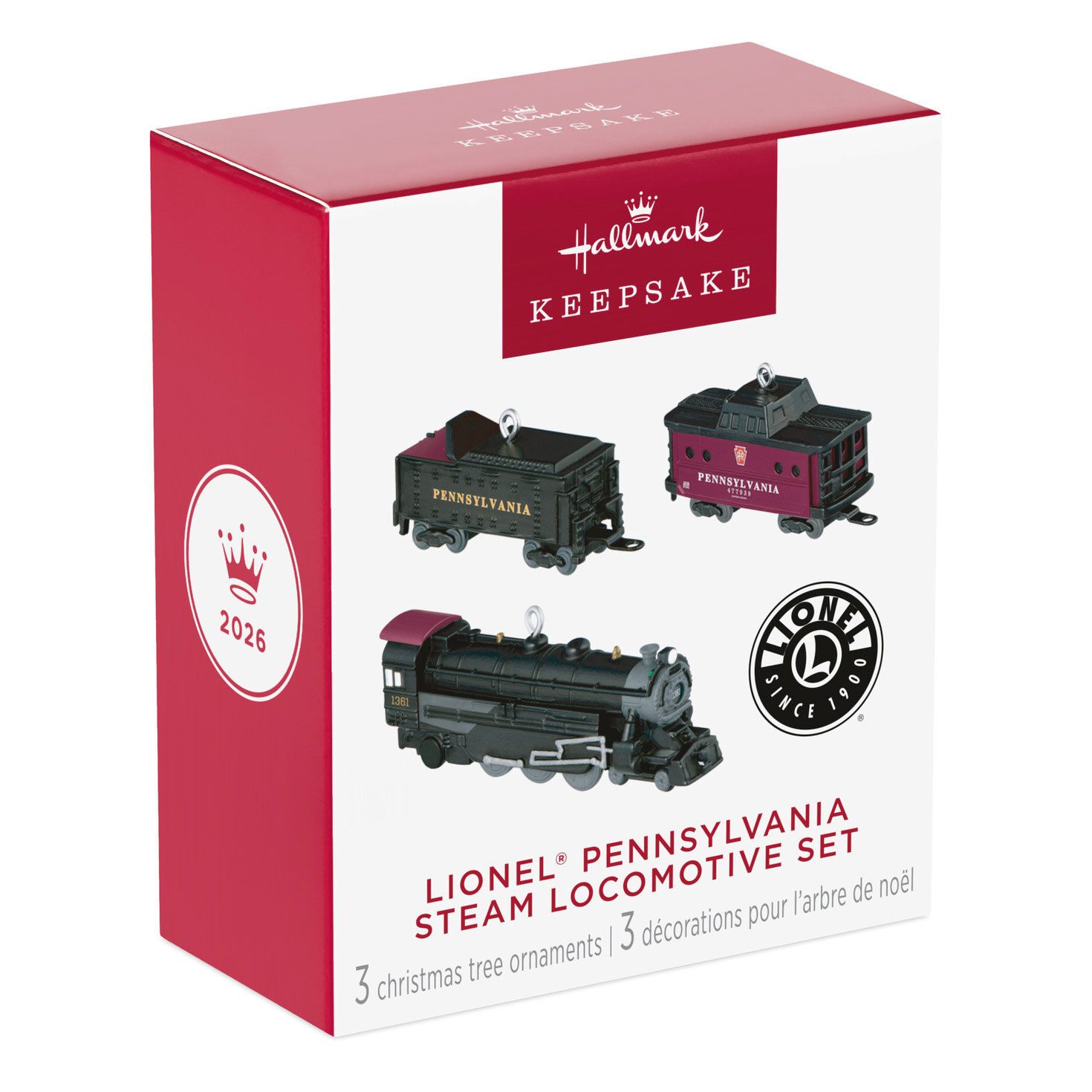 Lionel Train Cars Keepsake Ornament Set package front image number 7