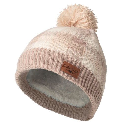 Britt's Knits Tan Sweater Weather Women's Pom Hat, Tan