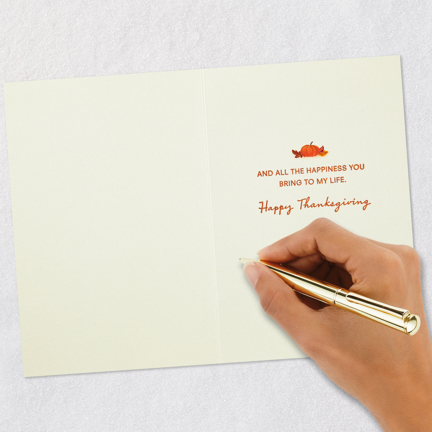 Peanuts Snoopy Pie on Doghouse Thanksgiving Card Signing card image number 6