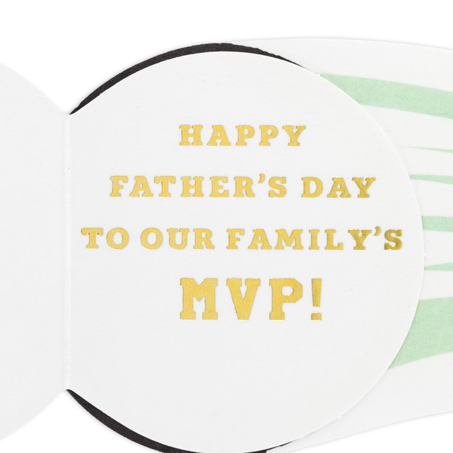 Soccer Ball in Pop-Up Goal Paper Craft Father's Day Card Sentiment image number 2