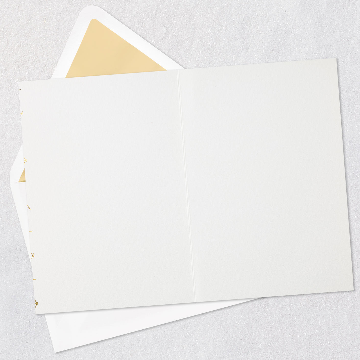 Gold Star of David Blank Jewish Card Open card with envelope image number 2