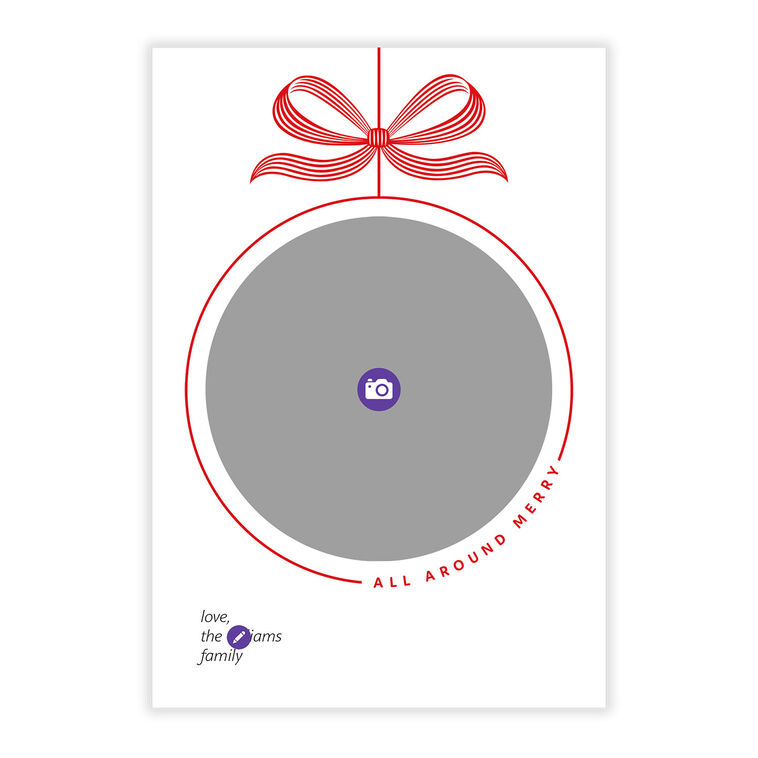 All Around Merry Flat Christmas Photo Card, , large image number 5