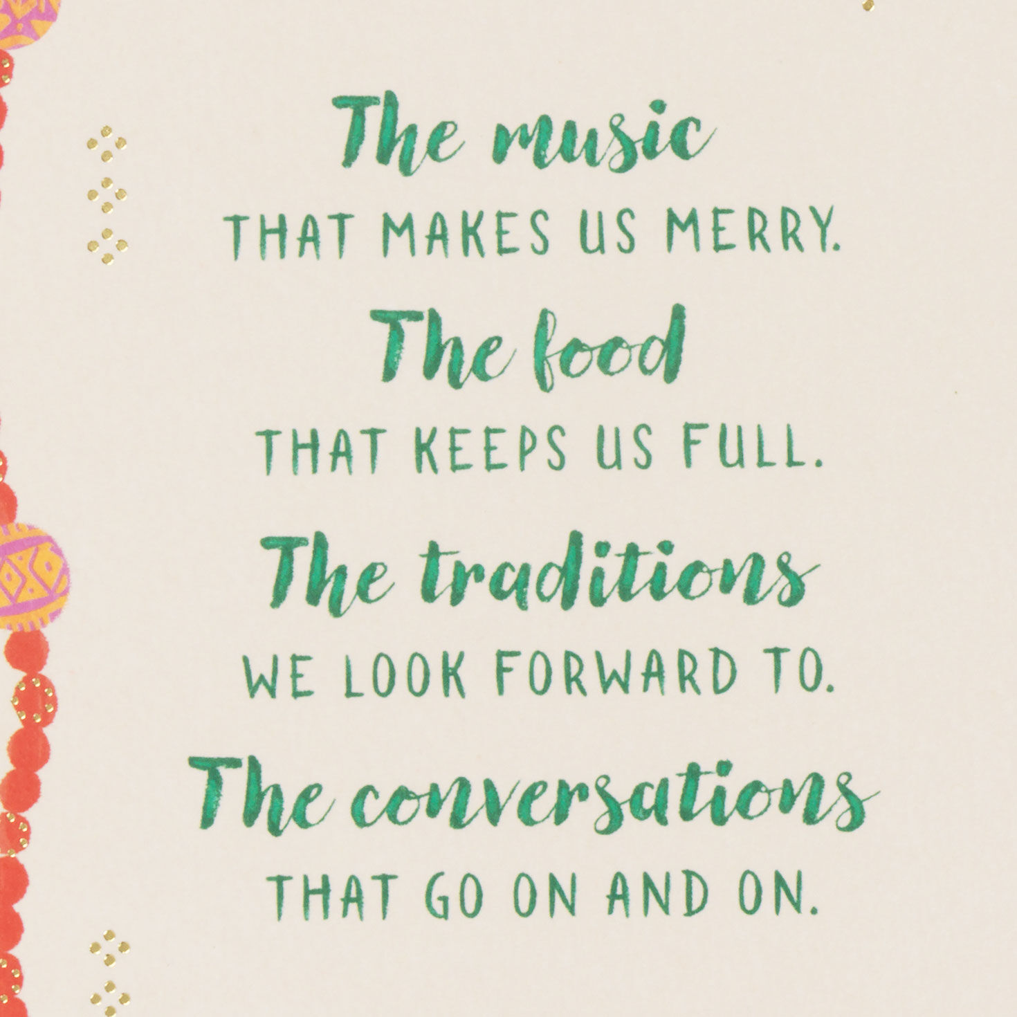 Hands Decorating Tree Mahogany Christmas Card sentiment image number 2