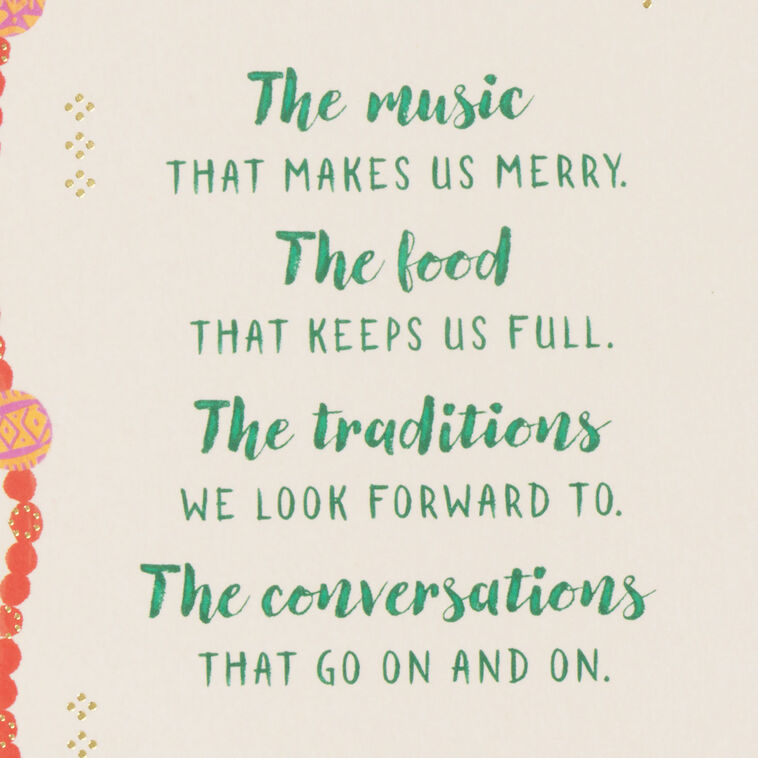 Hands Decorating Tree Mahogany Christmas Card sentiment image number 2