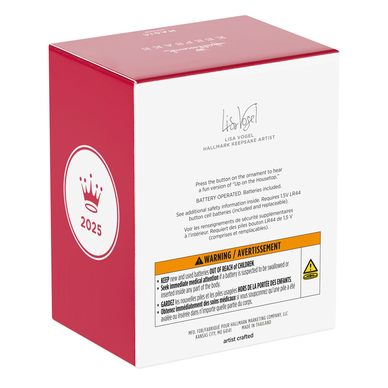 Snowmen Roasting Marshmallows Keepsake Ornament package back image number 7