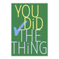 You Did It Checkmark Personalized Congrats Card front image number 2