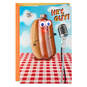 Singing Hot Dog Funny Musical Birthday Card With Light, , large image number 1