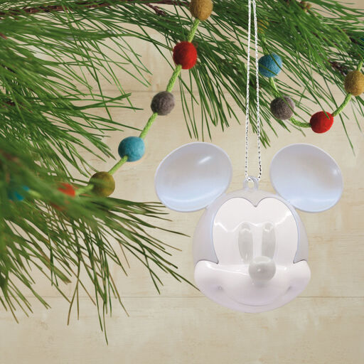 Disney 100 Years of Wonder Mickey Mouse Iridescent Gray Hallmark Ornament, 