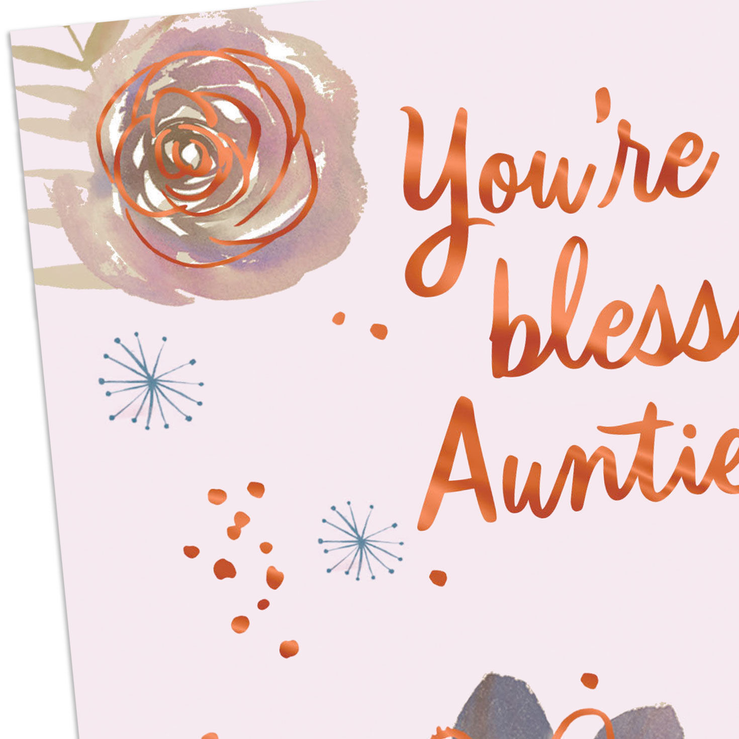 Black Hands Holding Flower Birthday Card Card Front Detail image number 4