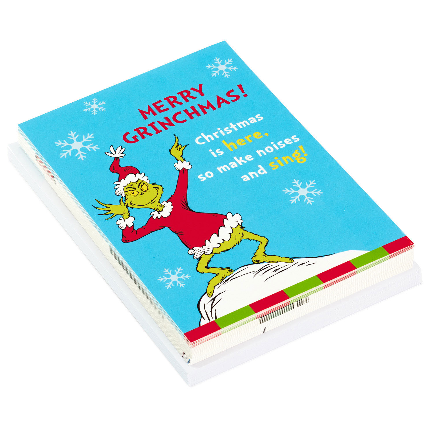 Dr. Seuss Grinch Assorted Boxed Christmas Cards fronts stacked image number 2