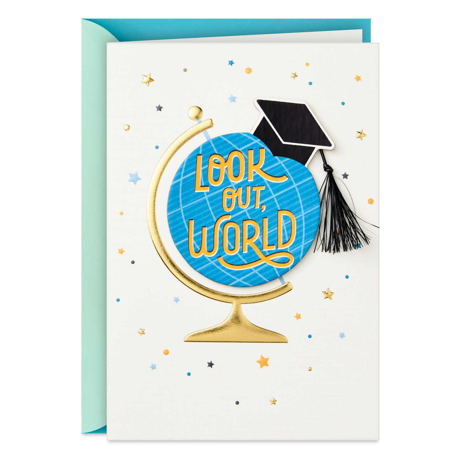 Look Out World High School Graduation Card
