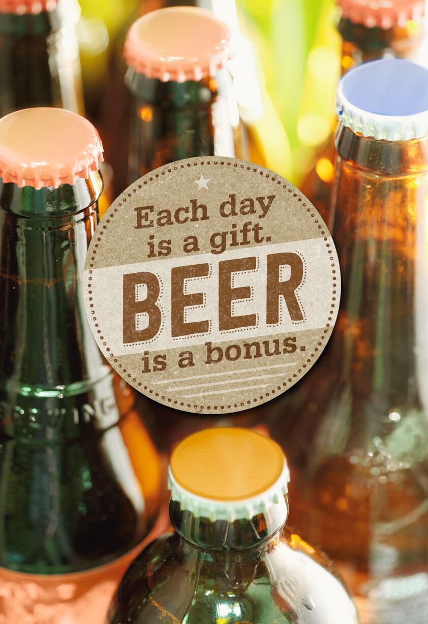 Beer is a Bonus Birthday Card - Greeting Cards - Hallmark
