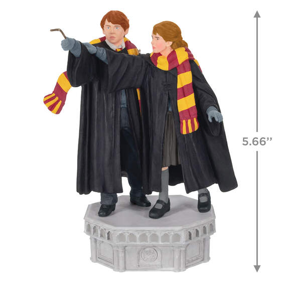 Harry Potter and the Chamber of Secrets™ Collection Ron Weasley™ and Hermione Granger™ Ornament With Light and Sound, , large image number 3
