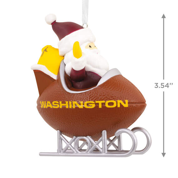 NFL Washington Santa Football Sled Hallmark Ornament, , large image number 3