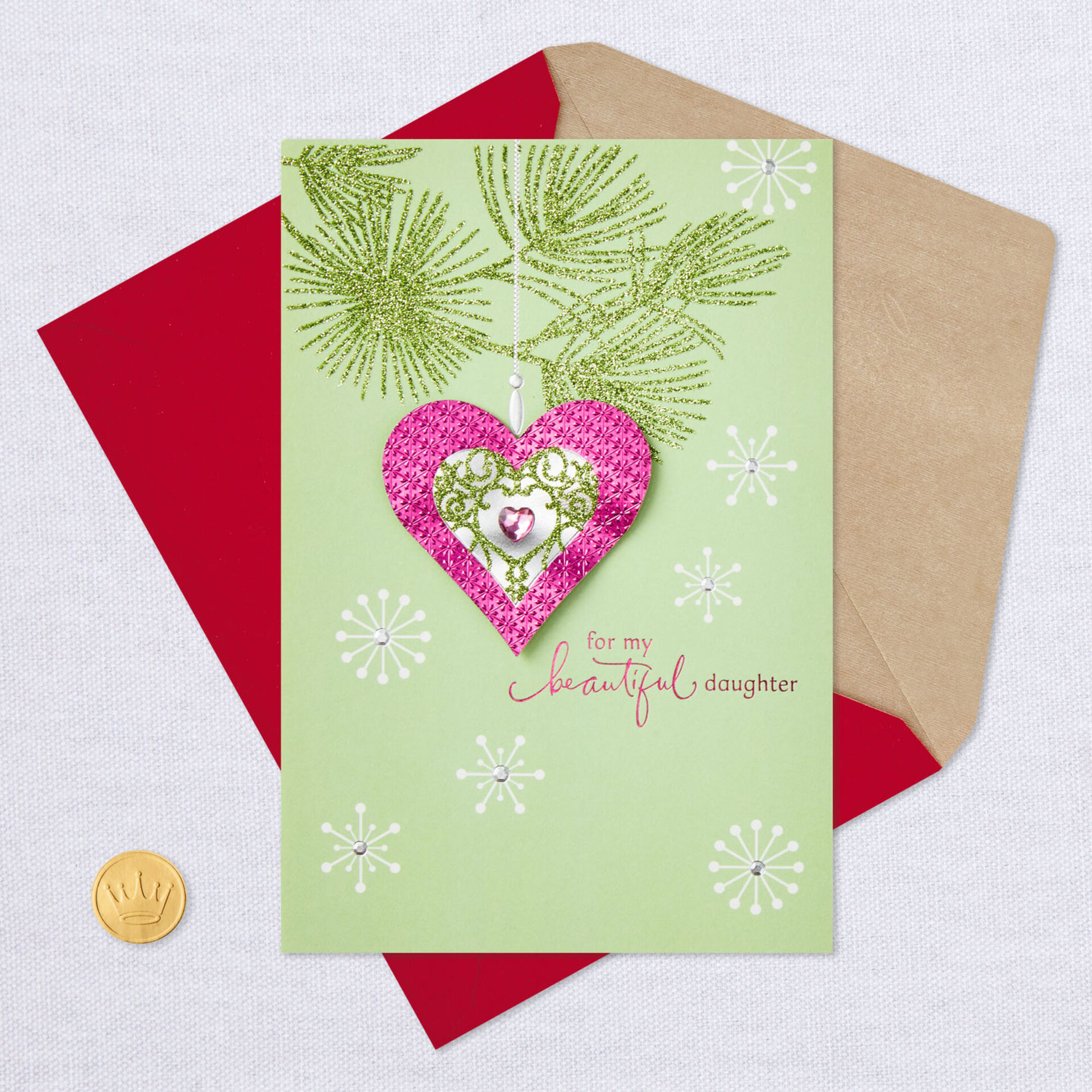 For My Beautiful Daughter Christmas Card Greeting Cards Hallmark