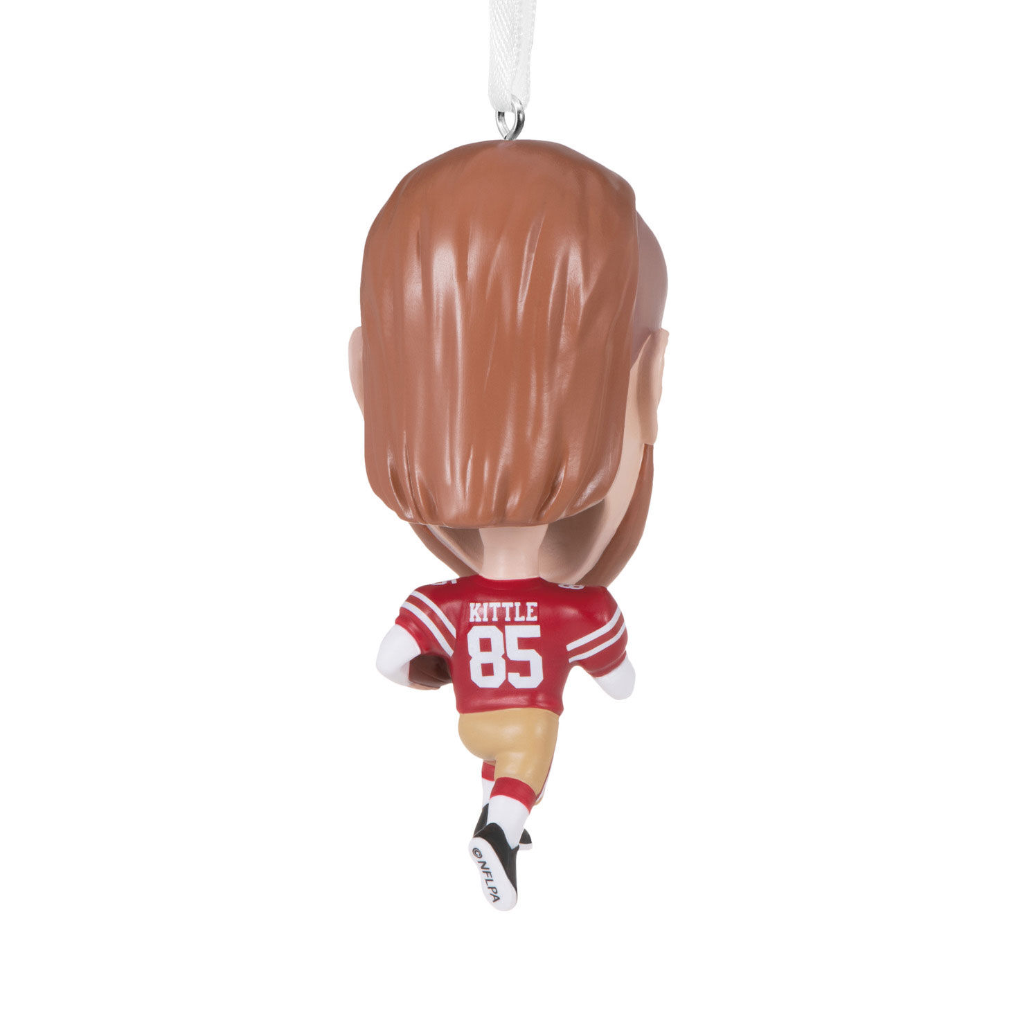 George Kittle Bobblehead Christmas Ornament back image number 4