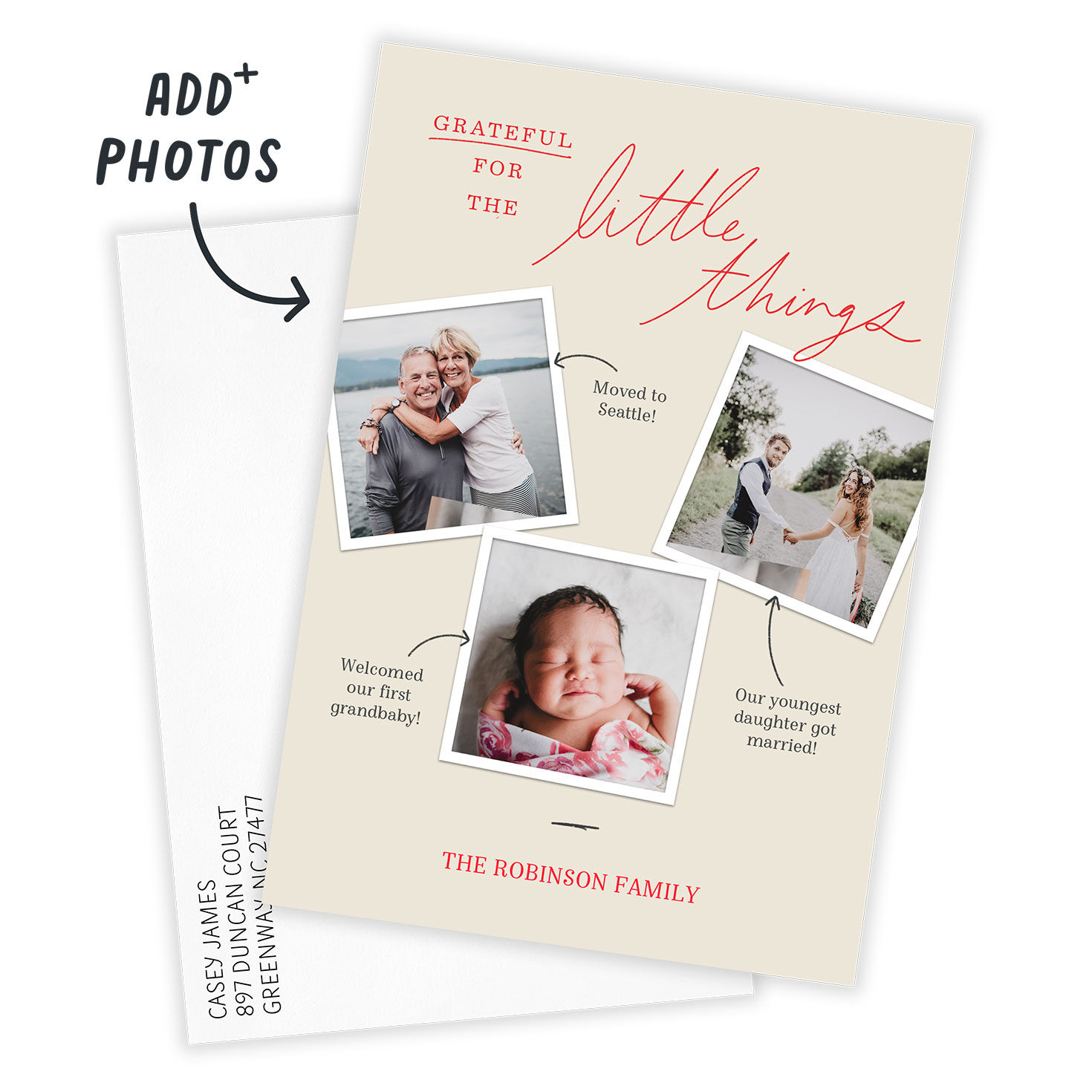 Grateful Little Moments Flat Photo Card, , large image number 2