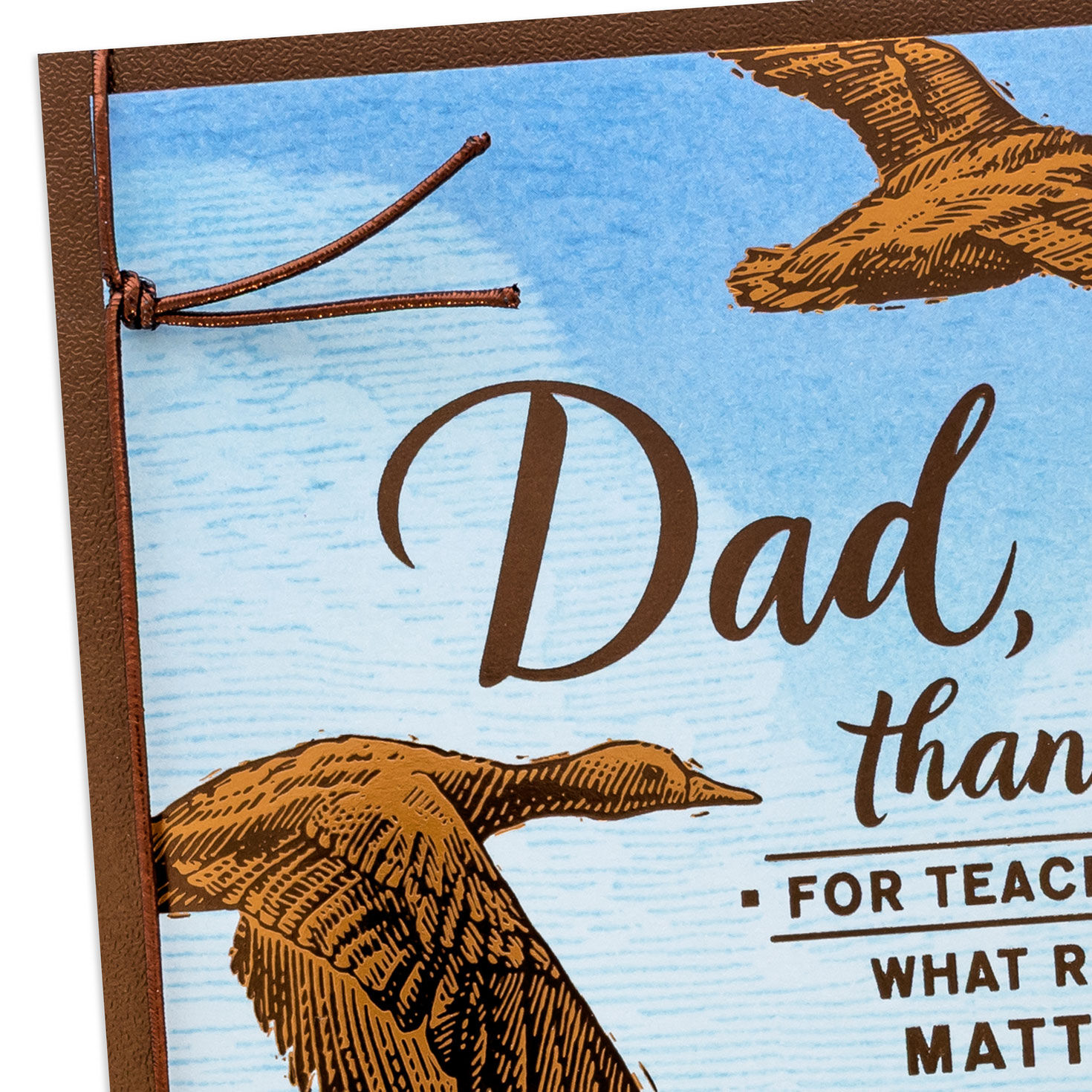 Ducks in Blue Sky Dad Father's Day Card Card Front Detail image number 5