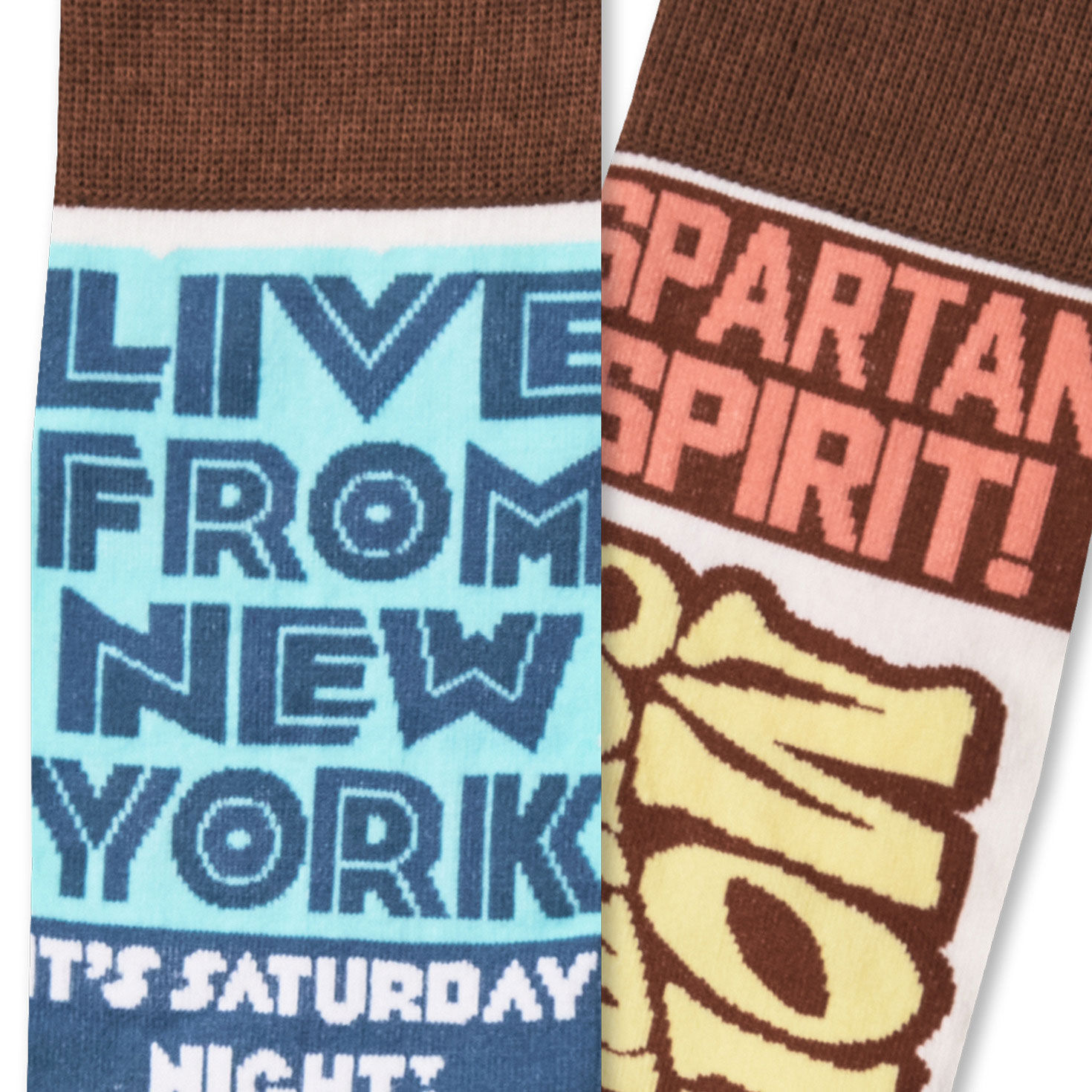 SNL Live From New York Novelty Crew Socks upclose view image number 3