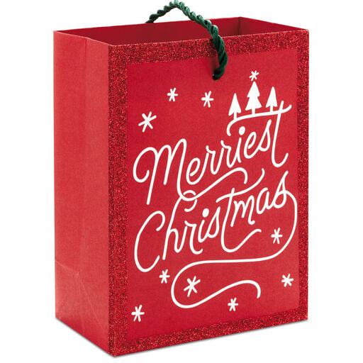 4.6" Merriest Christmas on Red Gift Card Holder, 