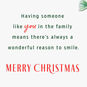 Snowman on Blue Christmas Card for Great-Grandson Sentiment image number 2