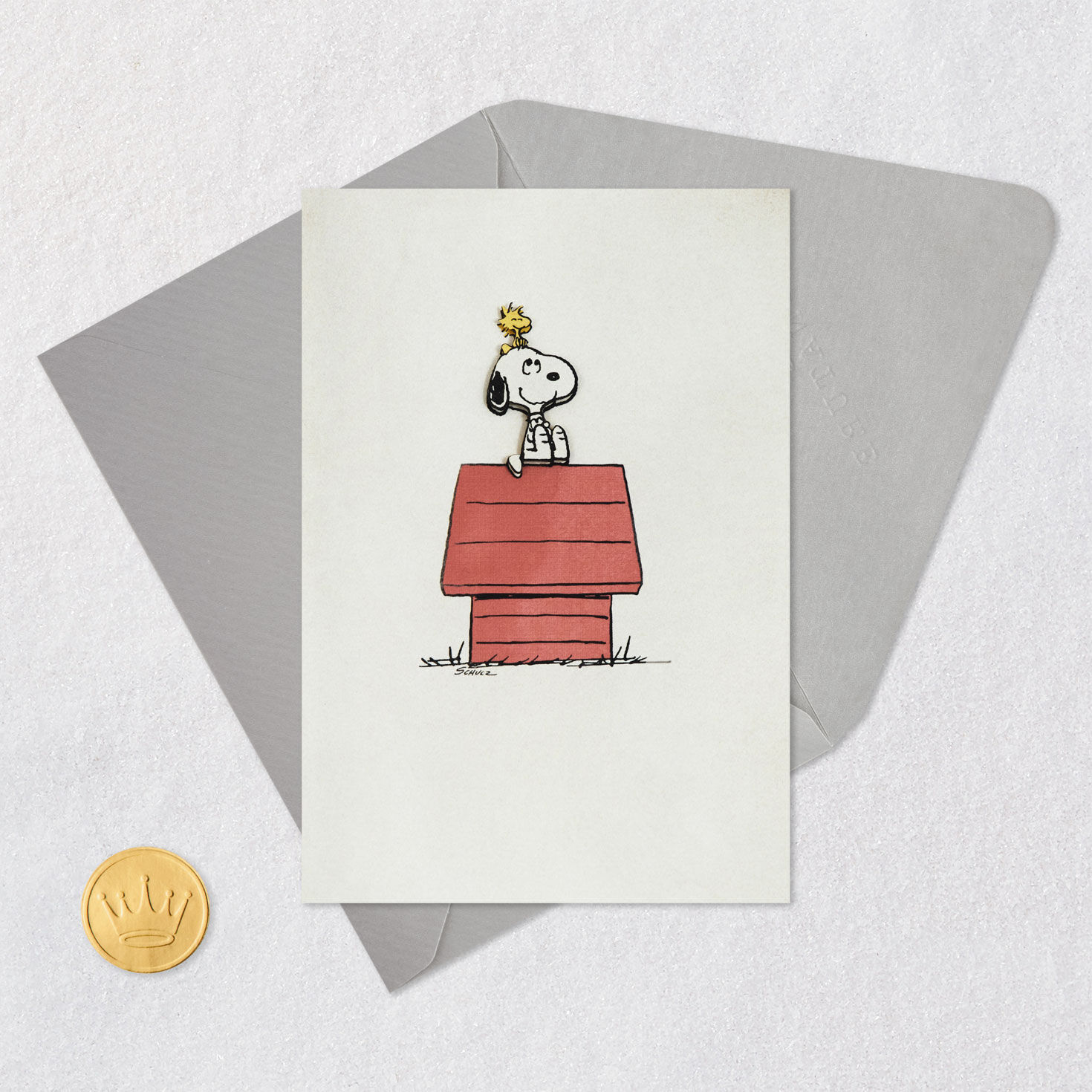 Peanuts® Snoopy and Woodstock Blank Card - Greeting Cards