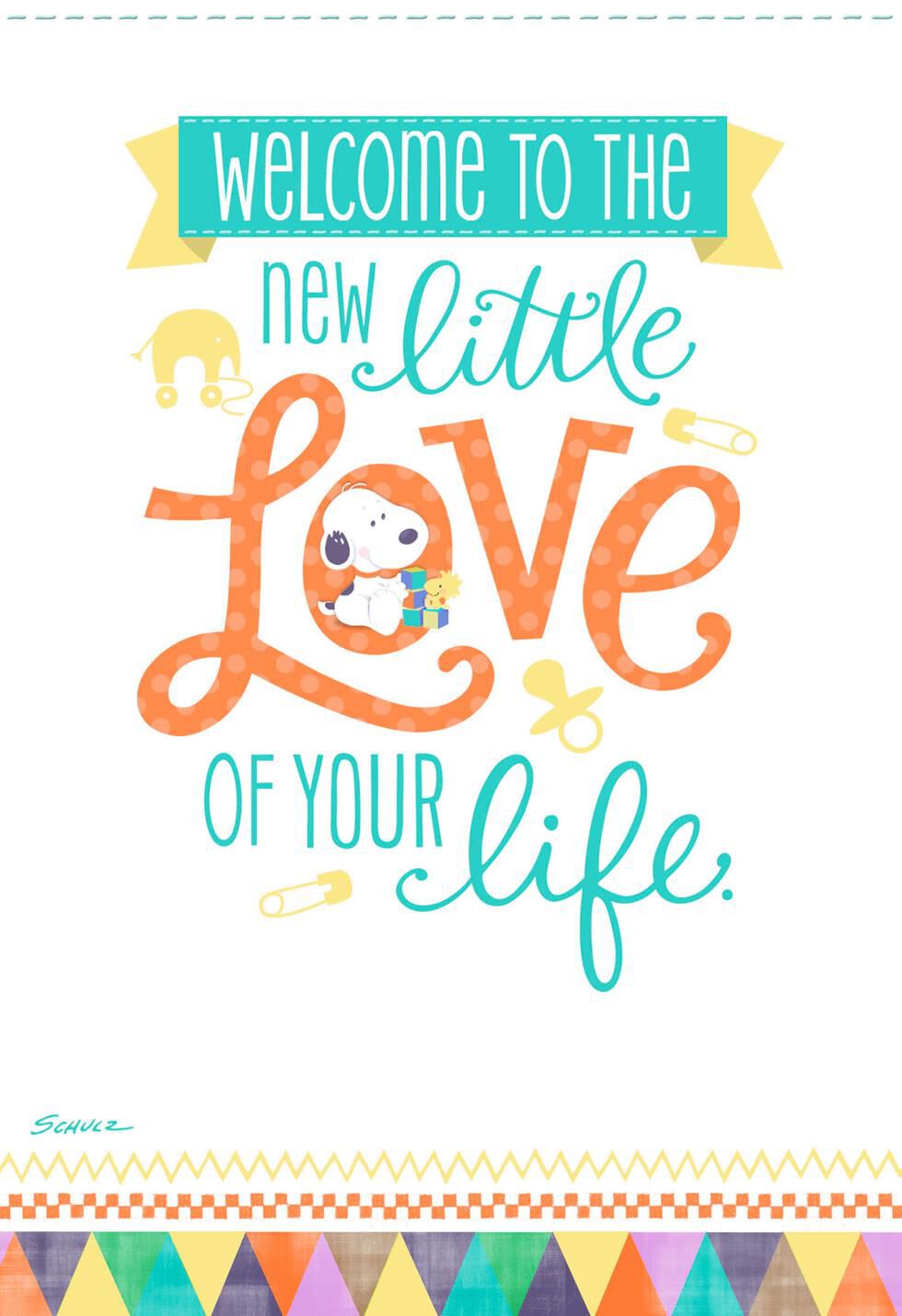 Peanuts® Snoopy New Baby Card for Grandparents