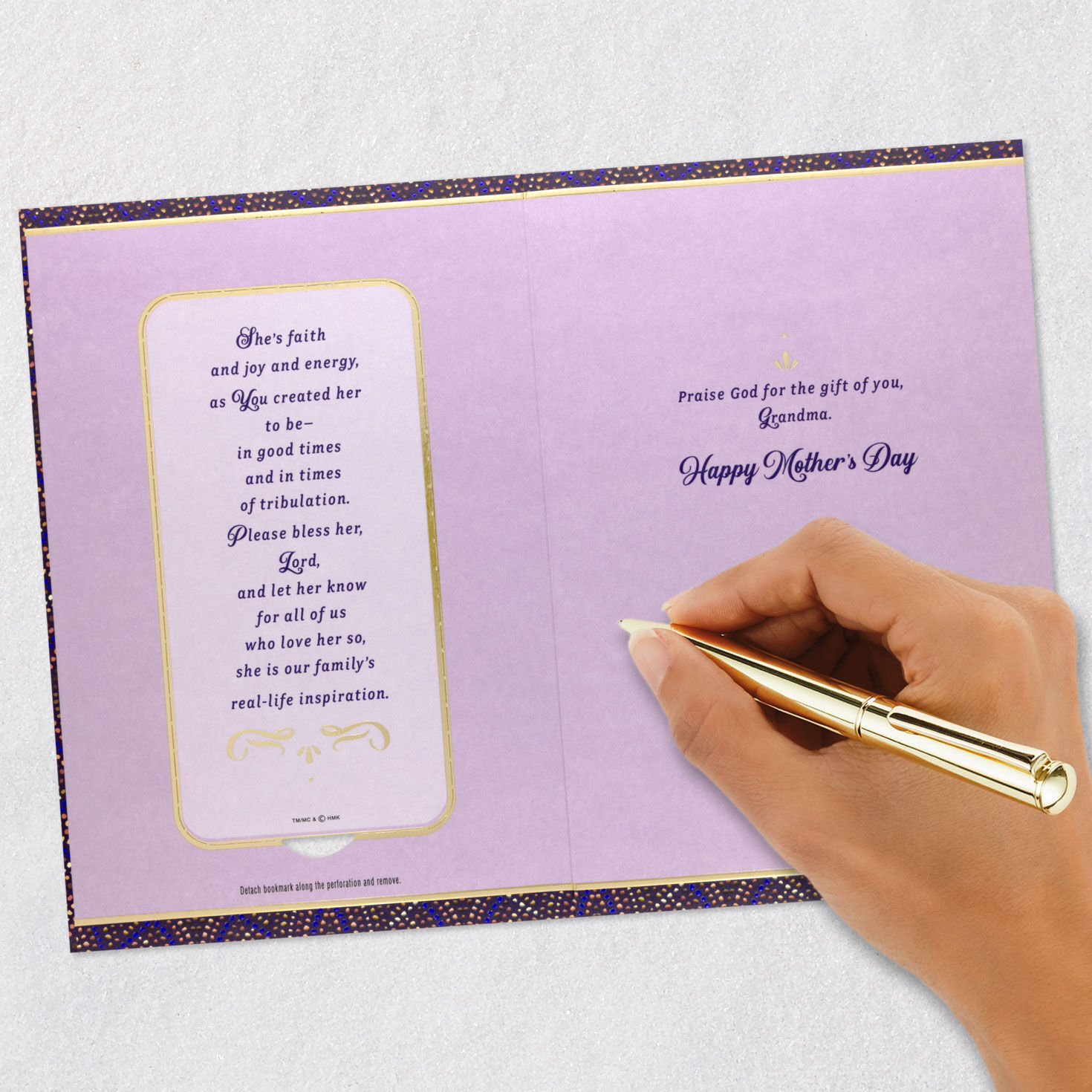Prayer Card Bookmark Grandma Mother's Day Card signing card image number 8