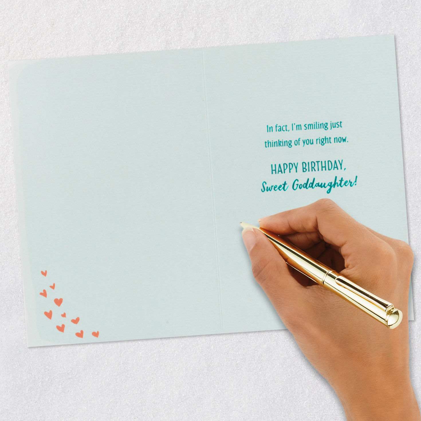 Smiling Thinking of You Birthday Card for Goddaughter, , large image number 6