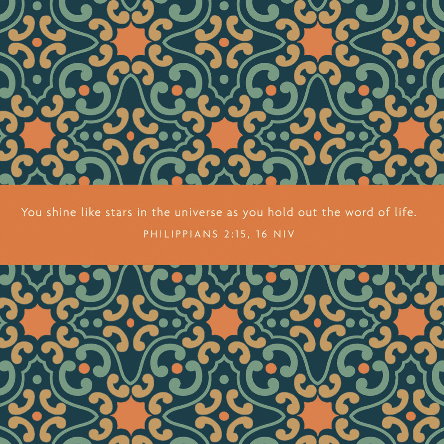 Green and Orange Tile Clergy Appreciation Card Sentiment image number 3