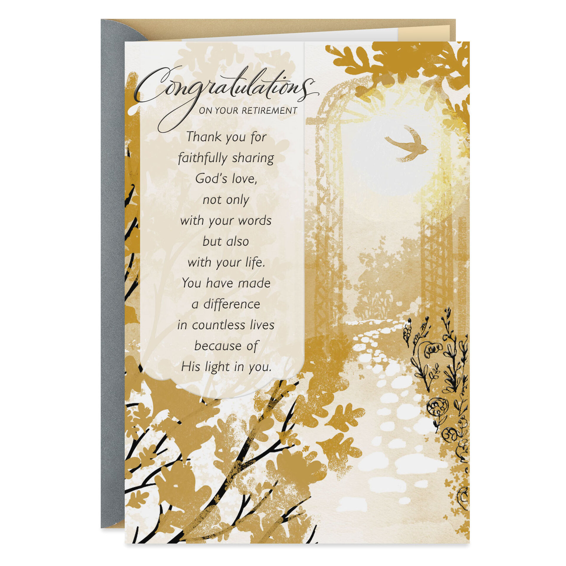 You Made a Difference Religious Retirement Card - Greeting Cards - Hallmark