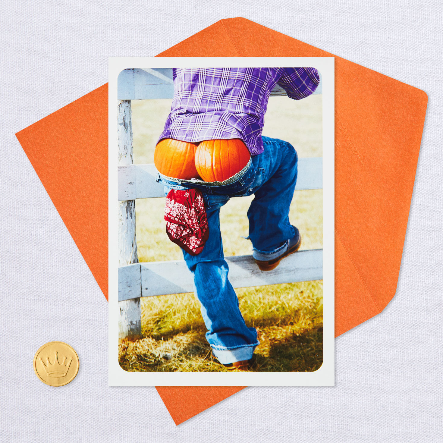 Pumpkin Butt Funny Halloween Card for only USD 3.49 | Hallmark