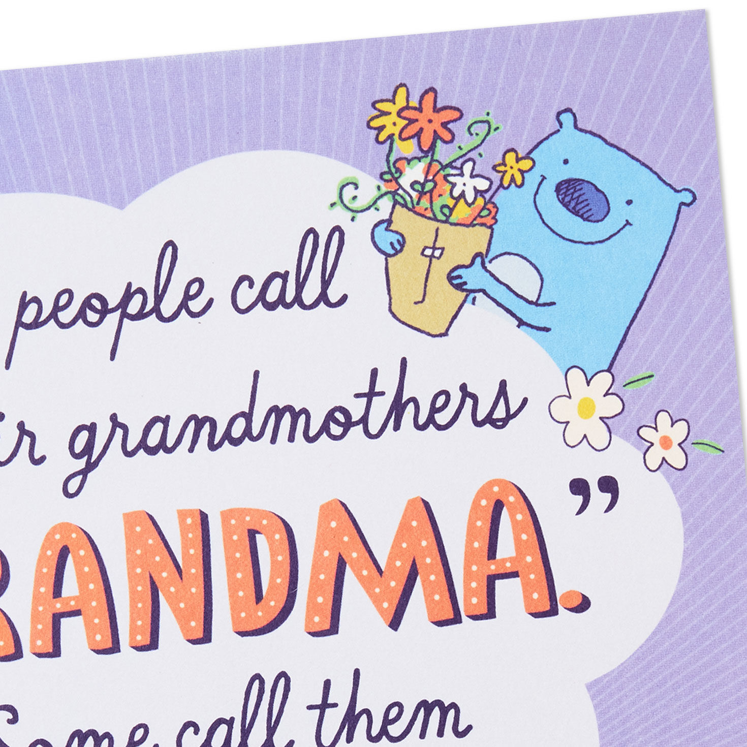 Purple Pop-up Mother's Day Card for Grandmother Card Front Detail image number 4