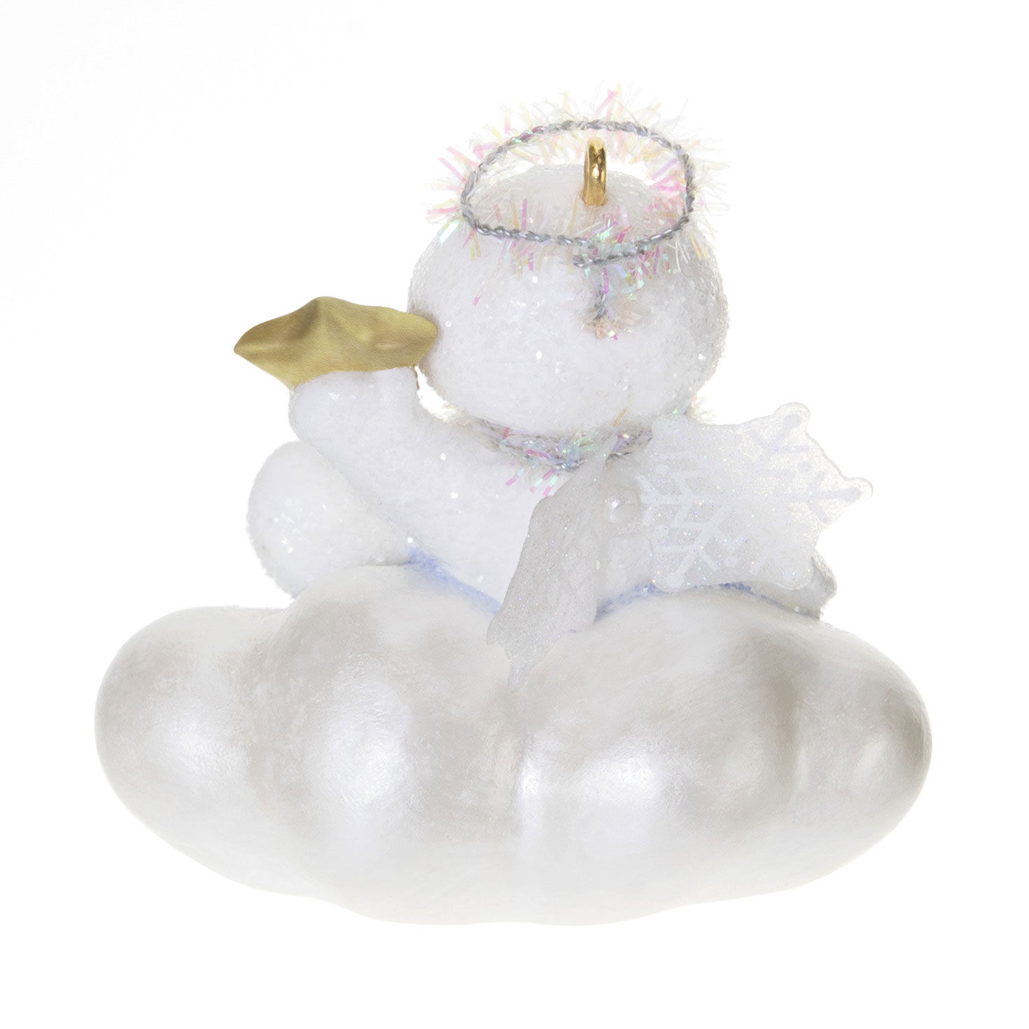 Godchild Snow Angel With Star Keepsake Ornament Back image number 6