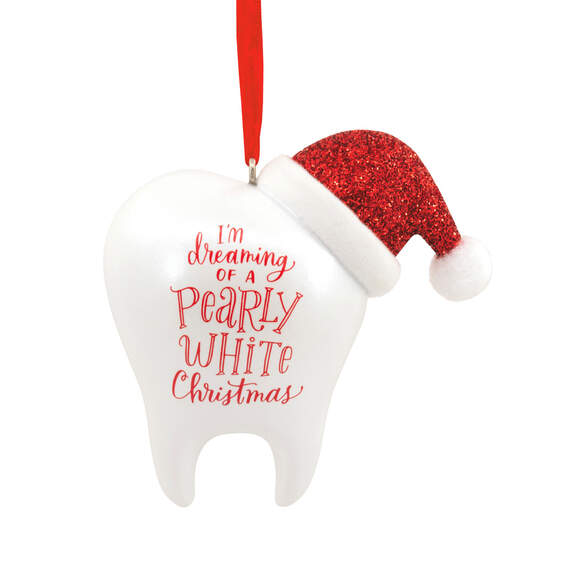 Pearly White Christmas Dentist Hallmark Ornament, , large image number 1