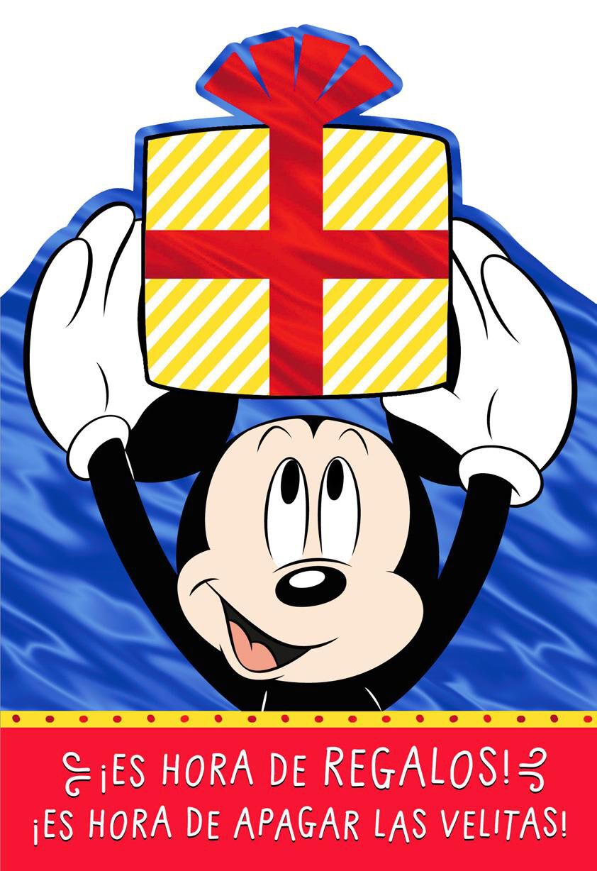 Mickey Mouse Spanish-Language Money Holder Birthday Card