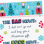 Nutcrackers Gift Card Money Holder Blue Christmas Card Card Front Detail image number 5