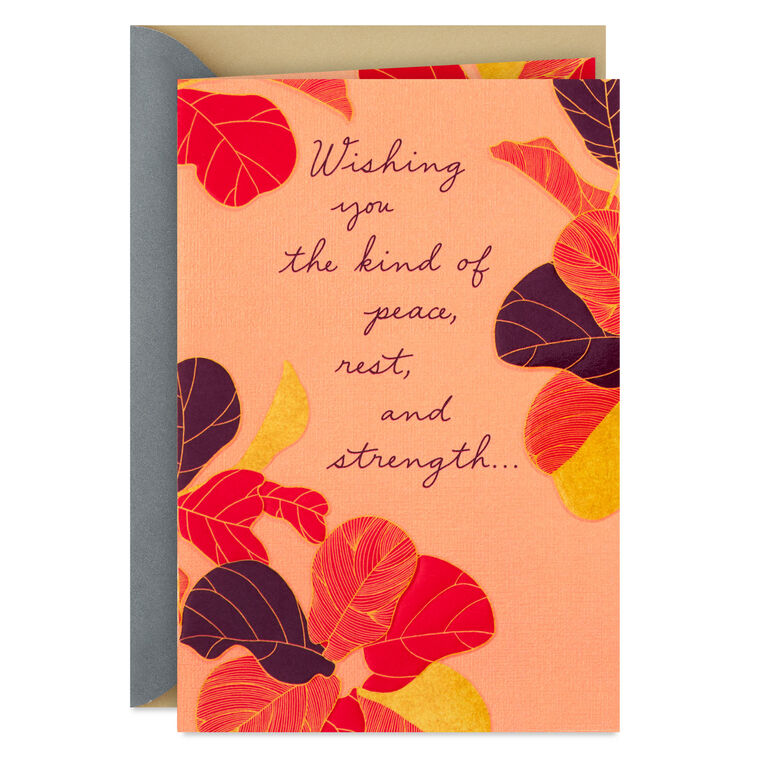 Peace, Rest and Strength Get Well Card