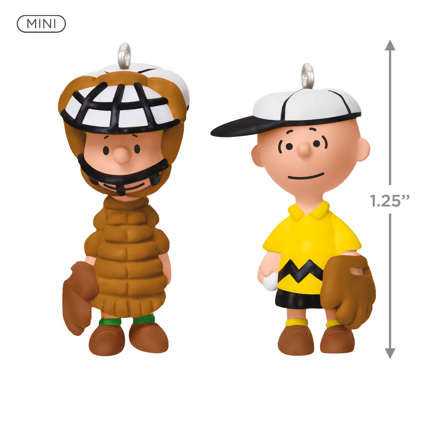 Mini The Peanuts® Gang Playing Catch Ornaments, Set of 2 for only USD 24.99 | Hallmark