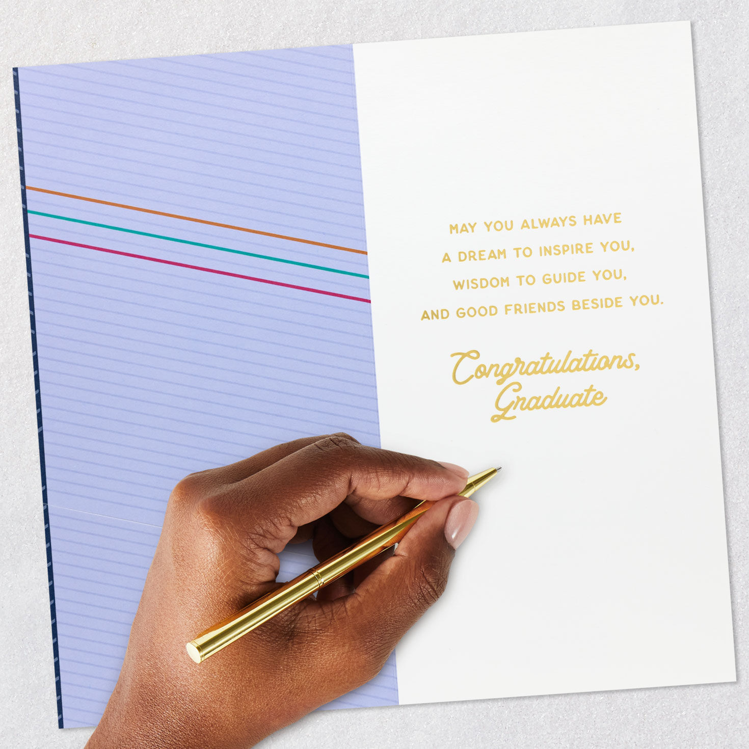 Colorful Diamond Patterns Money Holder Graduation Card Signing card image number 7